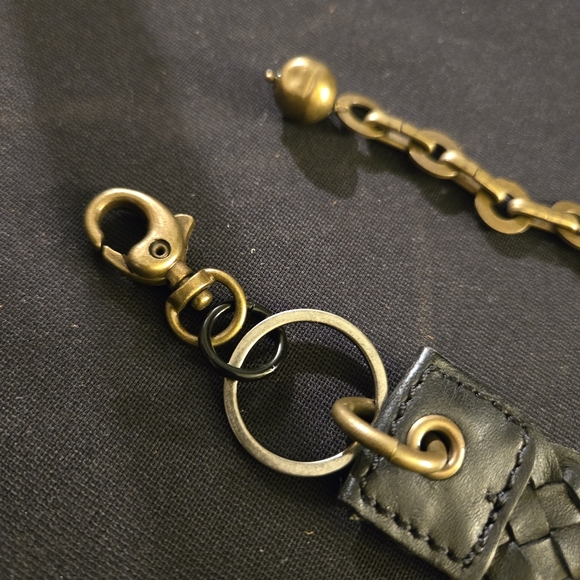 Vintage Black and Tan Chico's Geometric Belt M/L Boho Witchycore Goth Western - Picture 6 of 11